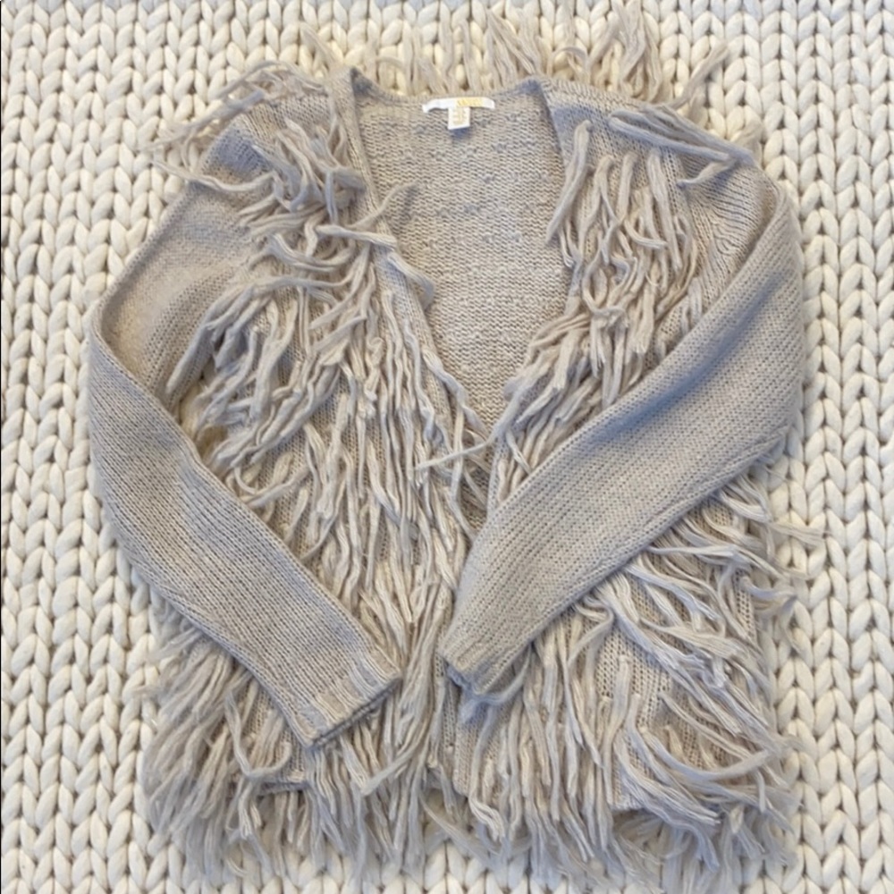 AMUSE SOCIETY FRINGE SWEATER. - Picture 1 of 2
